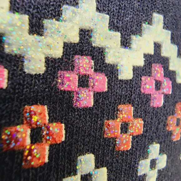 Hanes red solo cup sparkly Holiday Cheer graphic crewneck sweatshirt woman's med - Picture 5 of 8